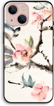 Case Company® - Hoesje geschikt voor iPhone 13 hoesje - Japanse bloemen - Biologisch Afbreekbaar Telefoonhoesje - Bescherming alle Kanten en Schermrand