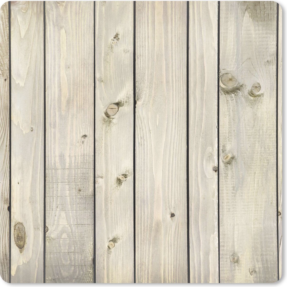 Muismat XXL 60x60 cm - Bureau onderlegger - Bureau mat Naturel - Hout - Design - Bureaumat - Gaming mousepad xl - Bureaulegger groot - Computer deskmat