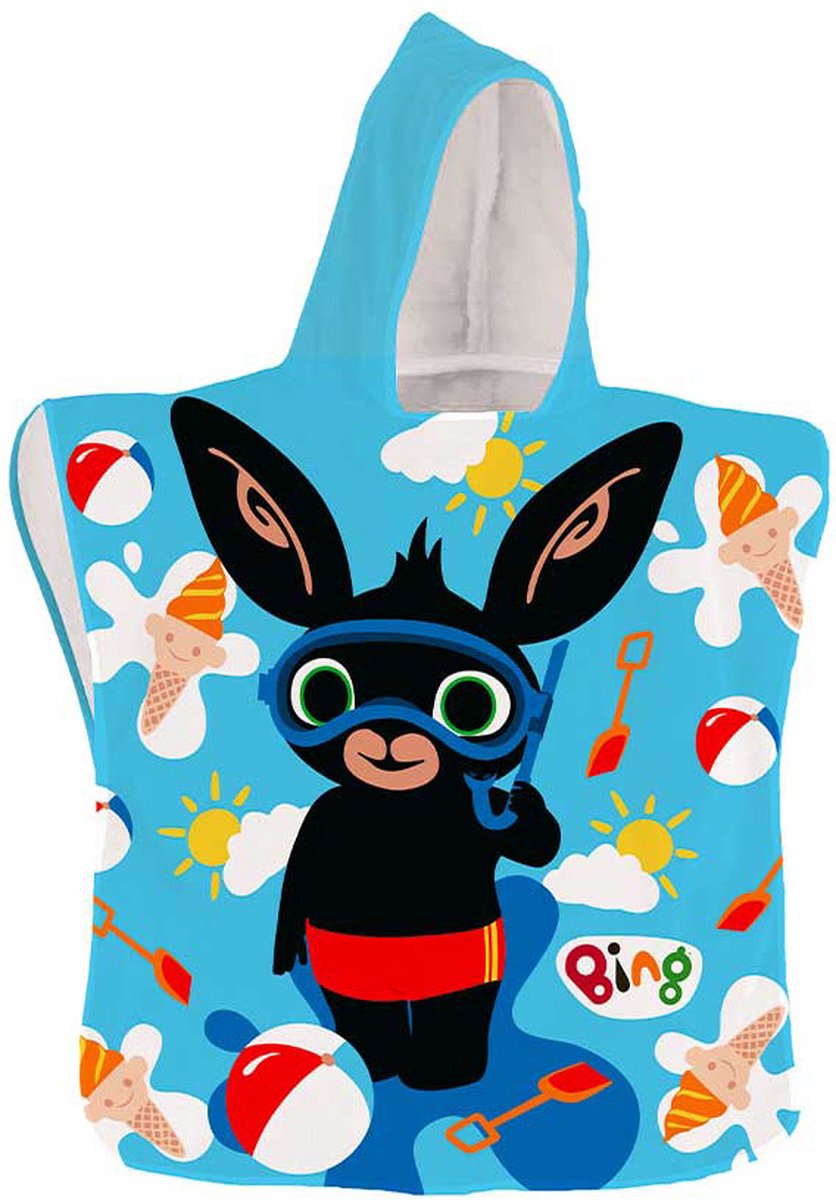 Bing Bunny Poncho, Beach - 50 x 100 cm - Polyester