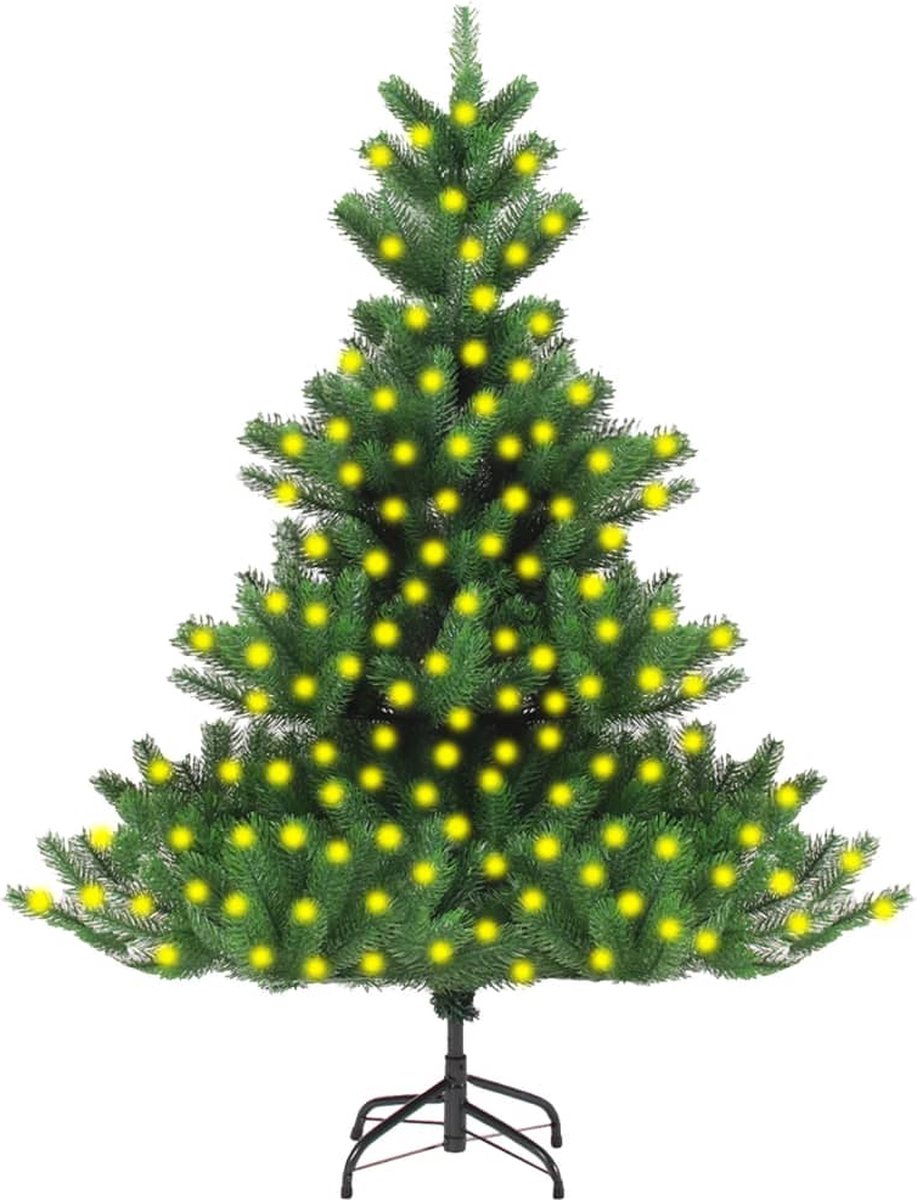 VidaLife Kunstkerstboom Nordmann met LED's 210 cm groen