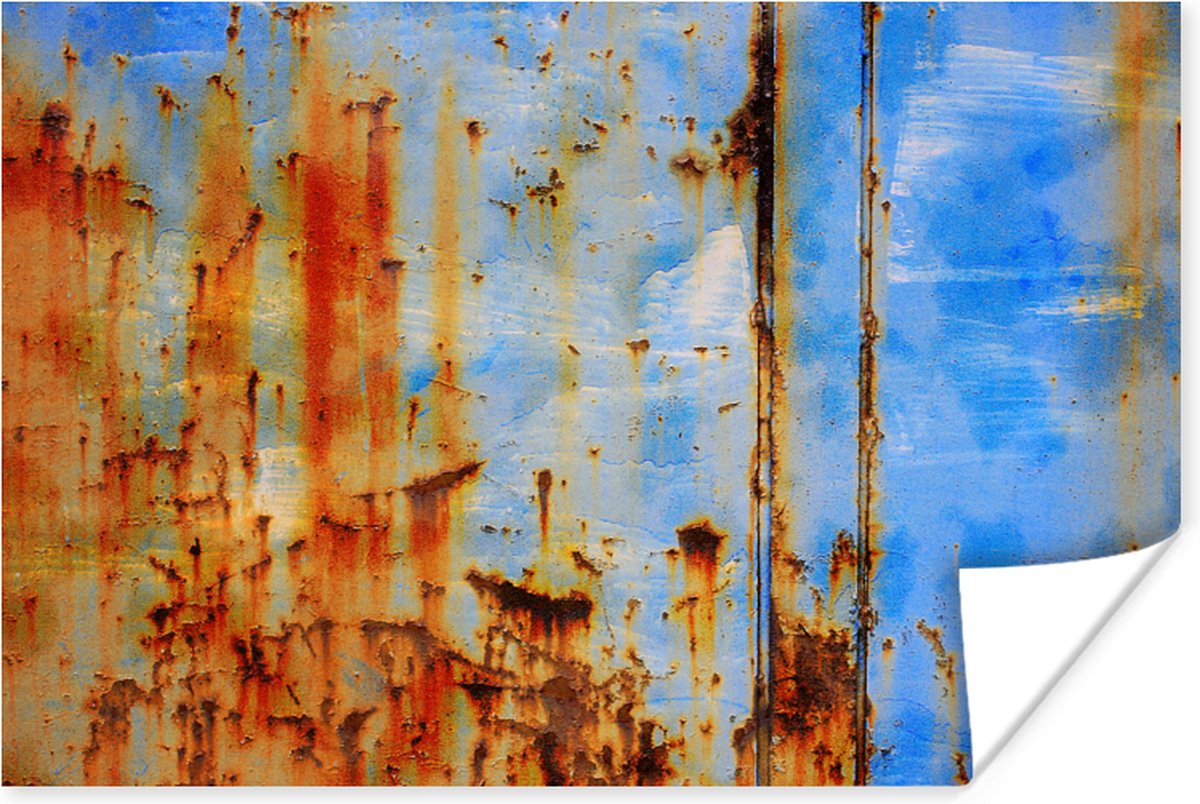 Poster Staal - Roest - Vintage - 60x40 cm