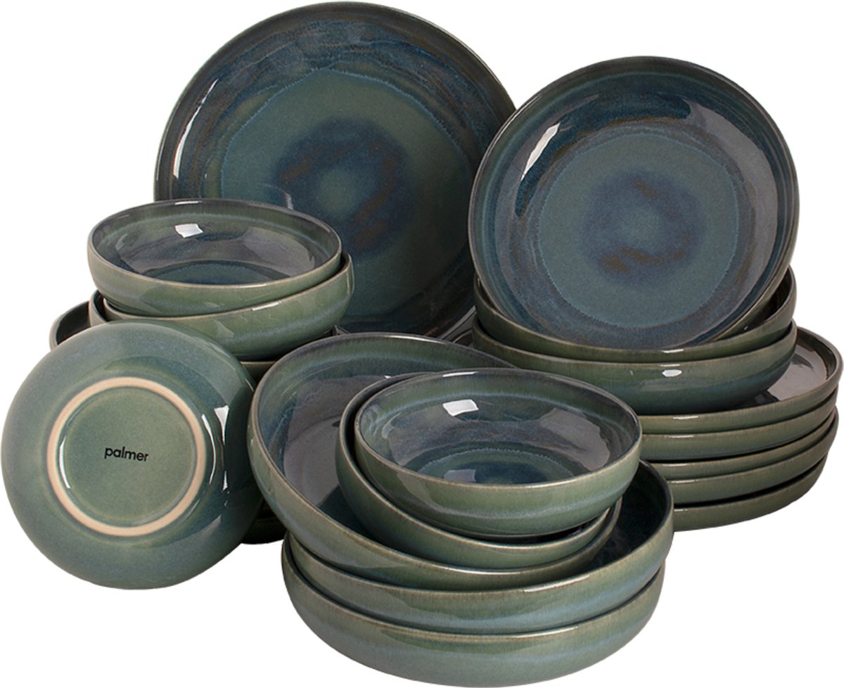 Bord 28 cm groen Miami | Palmer - Kookwinkel Kitchen&More