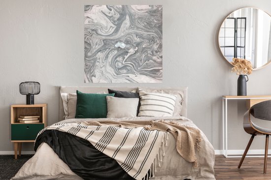 Affiche Agate - Formes - Grijs - 100x100 cm XXL