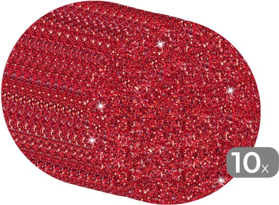 Sets de table ronds - Sets de table - Napperons de table ronds - Robijn - Gémeaux - Motifs - Zodiac - 10 pièces