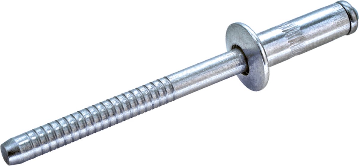 GOEBEL® - 1000 x Constructie blindklinknagels 3,2 x 9 mm - RVS A2 / RVS A2 - Platbolkop - GO-INOX II - 7230032900 - Popnagel