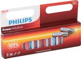 24x Philips AA batterijen power alkaline - Voordeelpak