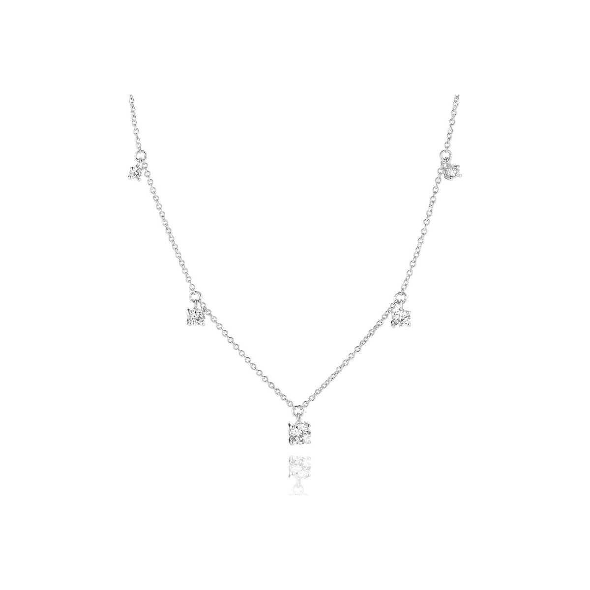 Sif Jakobs sieraden Dames Ketting 925 sterling zilver sterling zilver zirconia One Size Zilver 32019263