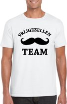 Bellatio Decorations vrijgezellen feest t-shirt heren - Vrijgezellen Team - wit - bachelor party S