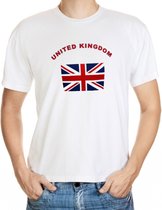 Wit t-shirt United Kingdom voor heren L