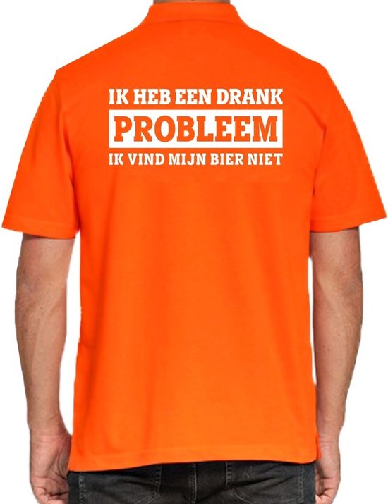 Polo / T-shirt Kingsday Drink Problem orange homme - Vêtements / chemises Kingsday L