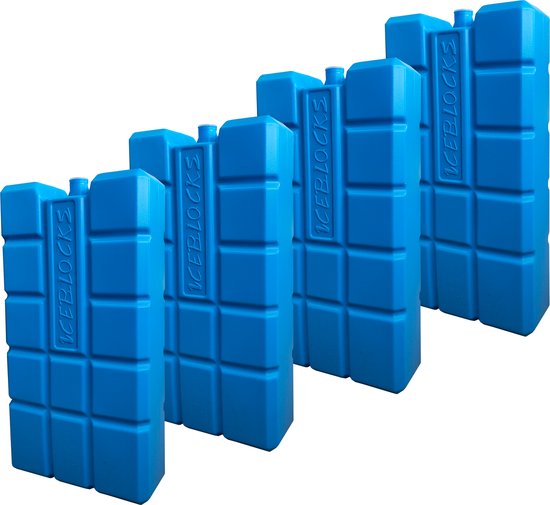 DULA Koelelementen - blauw - 4 stuks - 750 gram - 20x10,5x4cm van DULA — afbeelding 4