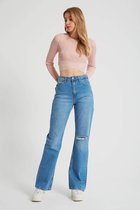 Dames Jeans High Waist - D83578 - Blauw