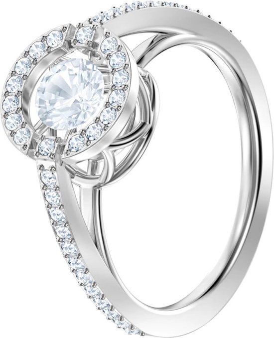 Bague Scintillante Swarovski (Taille 58) - Argent