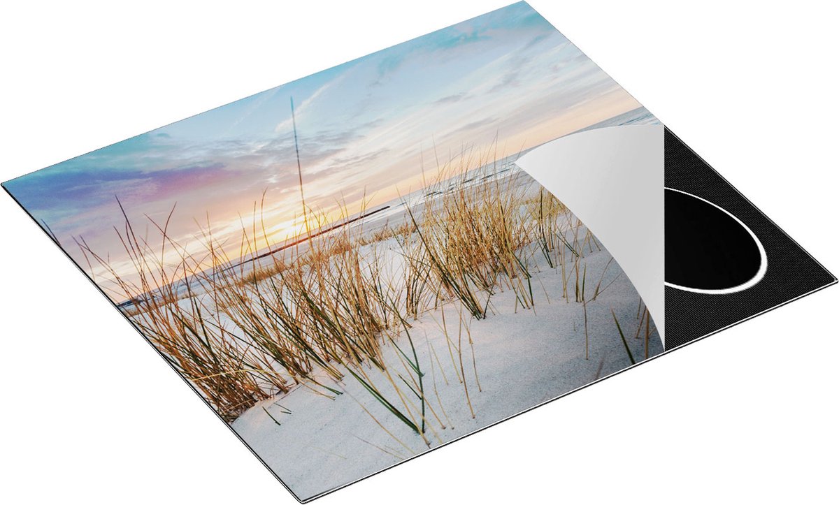 Chefcare Inductie Beschermer Strand en Zee vanuit Duinen - 60x55 cm - Afdekplaat Inductie - Kookplaat Beschermer - Inductie Mat