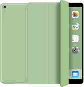 Hoes geschikt voor iPad 2019/2020/2021 -– Mint Groen - 10.2 Inch Ipad 7/8/9 Soft Silicone Magnetische Smart Folio Book Case -  Apple - iPad 7 – iPad 8 -  iPad Hoesje - Ipad Case - Ipad Hoes - Autowake  - Tri-fold - Tablethoes – Smartca