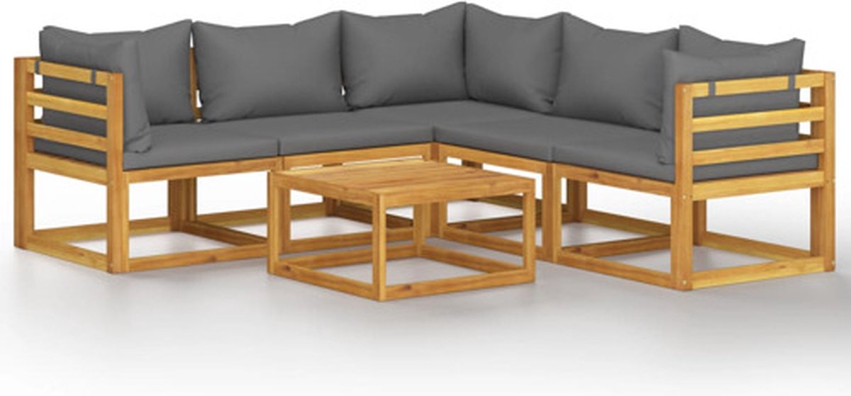 Vidaxl Tuinset Grijs Tuinmeubelset
