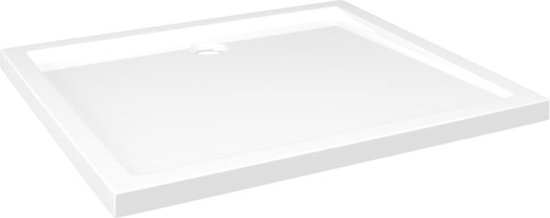 Receveur de douche vidaXL - Rectangulaire - 80 x 90 cm - Wit - Cabine de Douche - Décoration de salle de bain - Receveur de douche Witte - Receveur de douche droit
