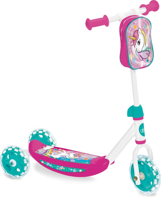 Mondo Toys 28515 Aluminium scooter, eenhoorn, aluminium step voor kinderen, verstelbaar stuur, 2 wielen