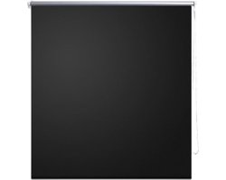 vidaXL - Rolgordijn - verduisterend - 80x230 - cm - zwart