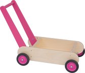 Van Dijk Toys Blokkenduwwagen 55 Cm Roze