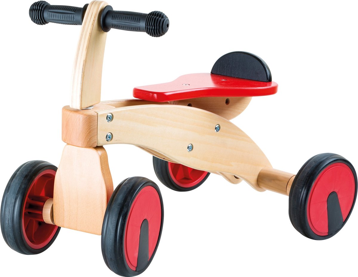 Small Foot Loopfiets Rode Racer  vanaf 1 jaar - 50 x 34 x 38 cm en zithoogte 24 cm