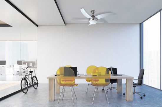 Bestron Plafondventilator 132 Cm Controller 3 Standen 60w Zilver