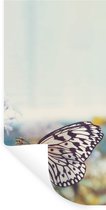 Muurstickers - Sticker Folie - Vlinder - Bloemen - Lente - 80x160 cm - Plakfolie - Muurstickers Kinderkamer - Zelfklevend Behang - Zelfklevend behangpapier - Stickerfolie