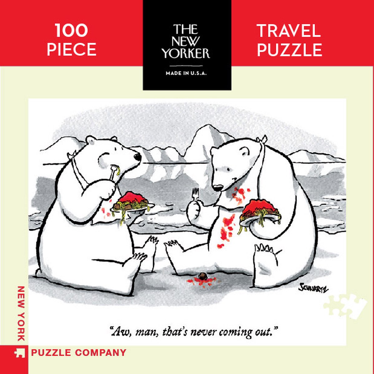 Never Coming Out - 100 Stukjes New York Puzzle Company Mini Puzzel - 0819844012519