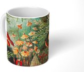 Mok - Koffiemok - Bloemen - Kunst - Vintage - Natuur - Botanisch - Mokken - 350 ML - Beker - Koffiemokken - Theemok
