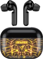 Awei T29 Pro Draadloze Gaming Earbuds - Bluetooth V5.1 - Aanraakbediening - Waterdicht IPX4 - Stereogeluid - Compatibel met alle telefoonmodellen - Zwart