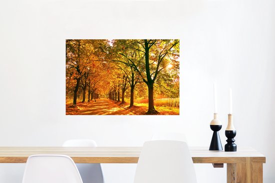 Affiche Forêt - Automne - Saisons - Rural - 90x60 cm