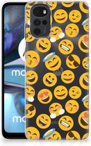 Backcover Soft Siliconen Hoesje Motorola Moto G22 Telefoon Hoesje Super als Cadeautjes voor Meisjes Emoji