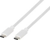 Vivanco USB-kabel USB-C stekker, USB-C stekker 1.00 m Wit 63088