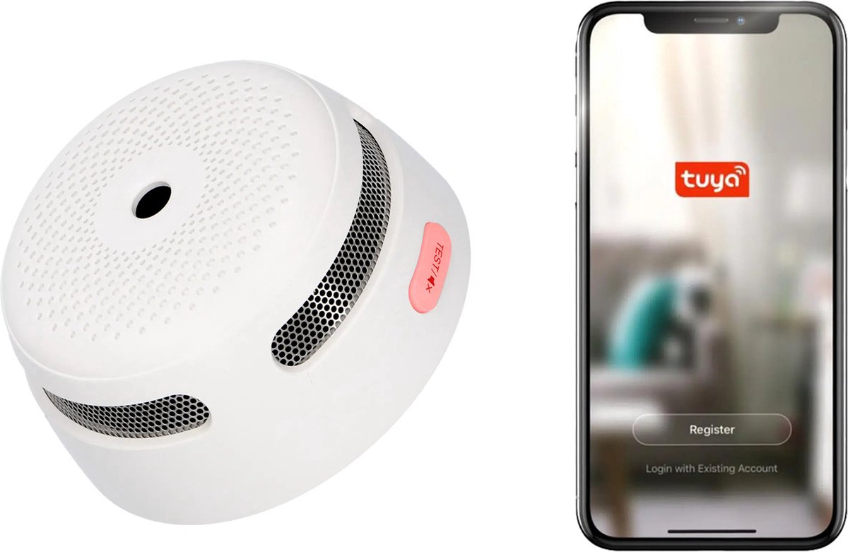 X-Sense XS01-WT Slimme rookmelder met wifi - Tuya Smart Home - Voldoet aan Europese norm - Brandalarm