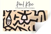 Muurstickers - Sticker Folie - Comedians' handbill - Paul Klee - Kunst - 120x80 cm - Plakfolie - Muurstickers Kinderkamer - Zelfklevend Behang - Zelfklevend behangpapier - Stickerfolie