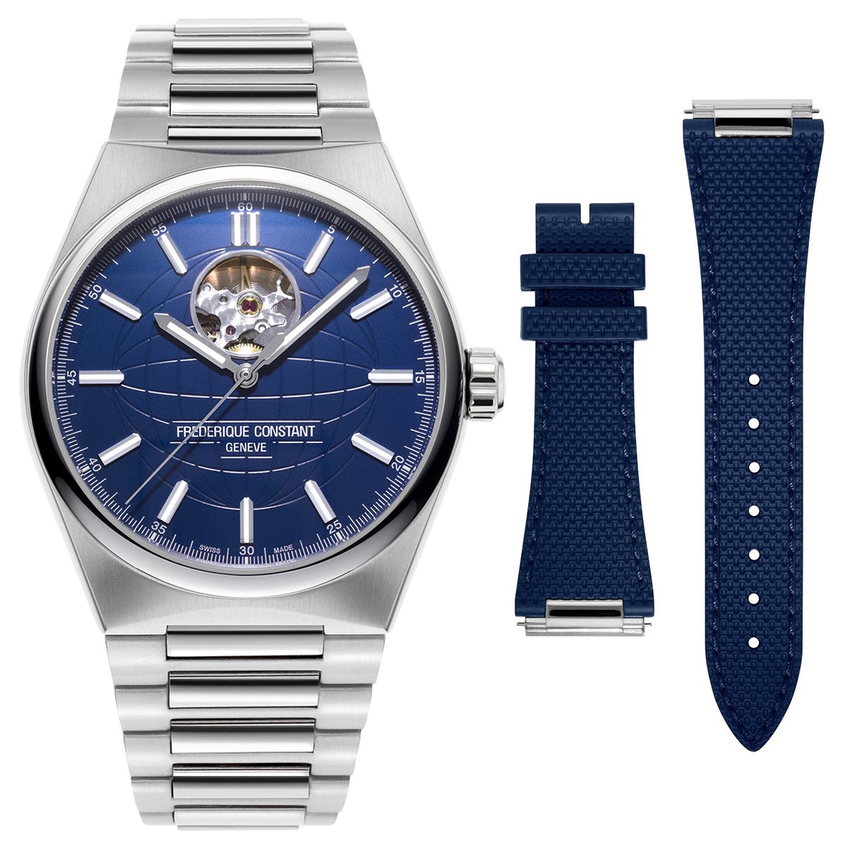 Frédérique Constant Highlife Heart Beat FC-310N4NH6B Horloge - Staal - Zilverkleurig - Ø 41 mm