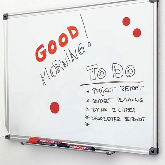 edding 360 Whiteboard Markers - 8 gekleurde whiteboard stiften - Ronde punt van 1,5-3 mm - edding
