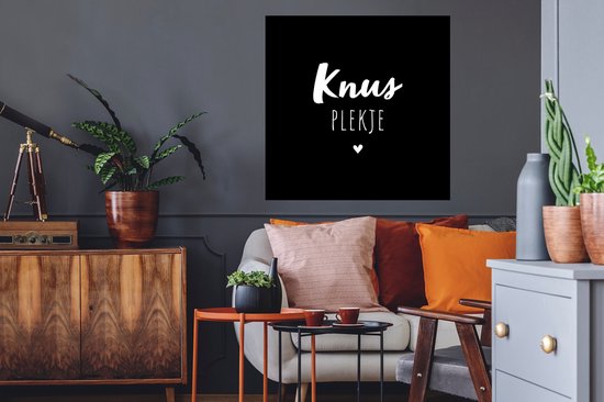 Stickers Stickers muraux - Chez moi - Citations - Knus - Texte - 80x80 cm - Film adhésif