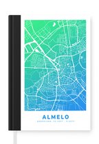 Carnet - Carnet - Plan de la ville - Almelo - Vert - Blauw - Carnet - Format A5 - Bloc-notes - Carte