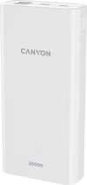 Canyon PB -2001 - PowerBanks - 20000mAh - Dubbele USB -A -uitgangen - USB Type -C & Micro -USB -ingangen