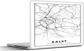 Autocollant pour ordinateur portable - 15,6 pouces - Plan de la ville - Carte - België - Wit - Alost - Carte - 36x27,5 cm - Autocollants pour ordinateur portable - Skin pour ordinateur portable - Couverture