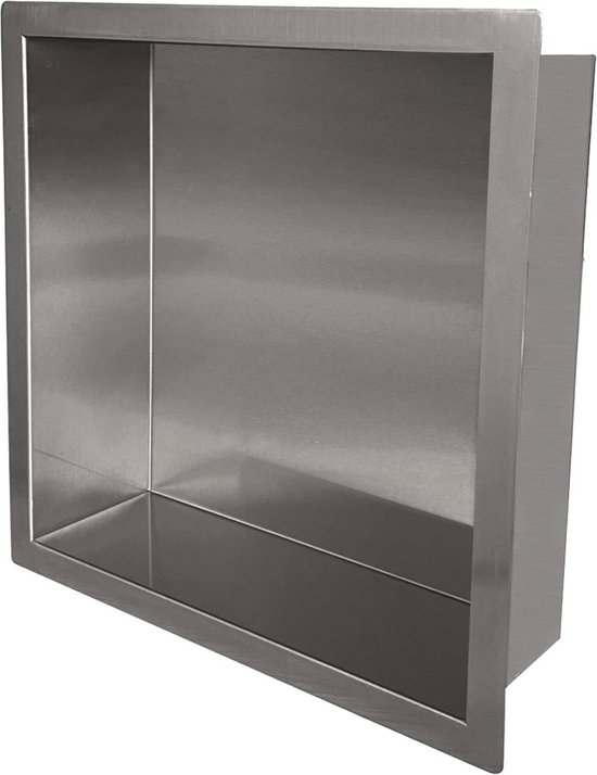Saqu Shine inbouwnis 30x30x7 cm gunmetal pvd-coating