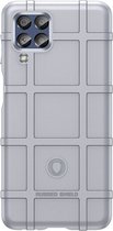 Samsung Galaxy M53 Hoesje - Rugged Shield TPU Gelcase - Grijs - GSM Hoesje - Telefoonhoesje Geschikt Voor Samsung Galaxy M53