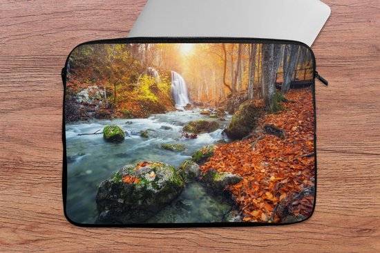 Housse pour ordinateur portable 13 pouces - Nature - Soleil - Automne - Housse pour ordinateur portable - Dimensions intérieures 32x22,5 cm