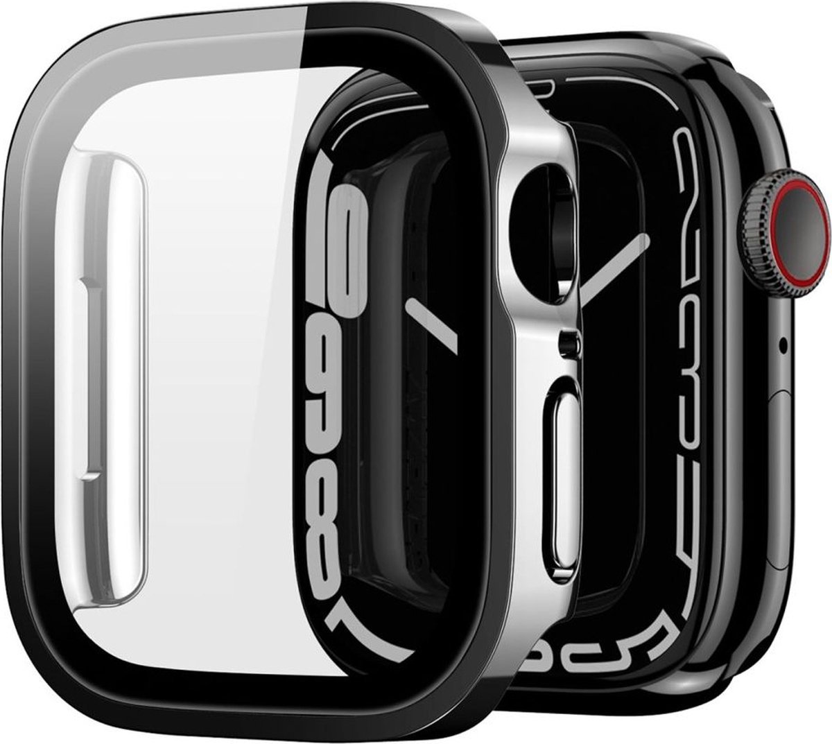 Dux Ducis Hamo Hoesje Geschikt voor Apple Watch 44MM - Full Protect - Zwart