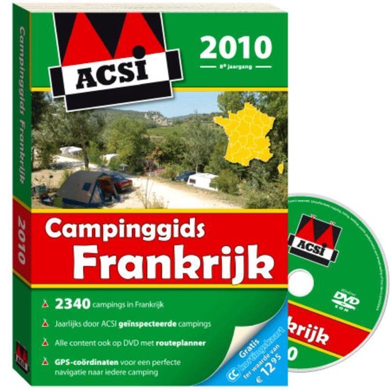Cover van het boek 'ACSI campinggids Frankrijk 2010 en CDRom'