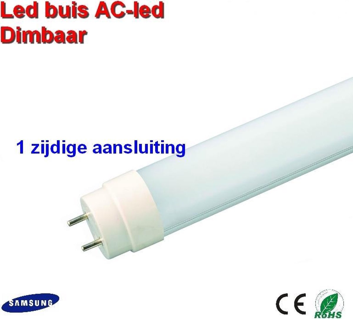 LED buis 120cm AC led Dimbaar Warm-wit - zijdige | bol.com