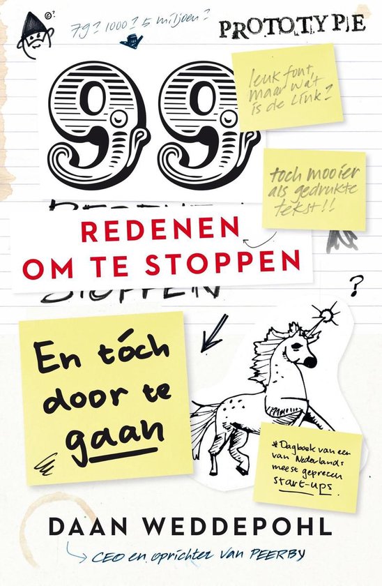 99 redenen om te stoppen, en toch door te gaan - cover