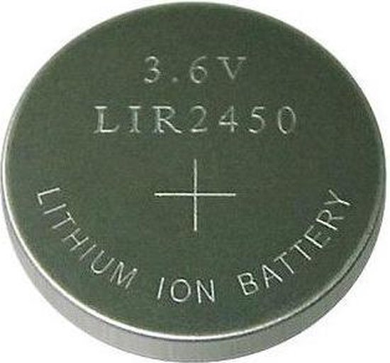 zadel Wrak schetsen 1 Stuk - LIR2450 3.6V 120mAh oplaadbare Li-ion knoopcel batterij | bol.com