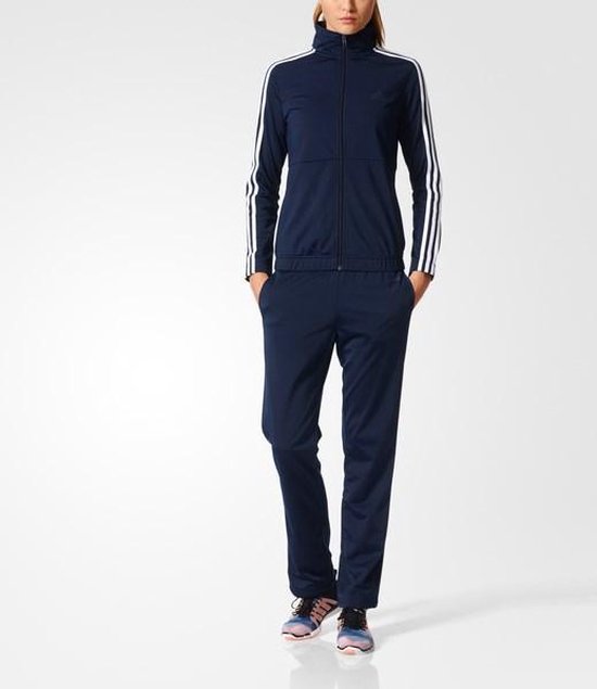 adidas Back 2 Basics 3-Stripes Track Suit - Joggingpak - Dames - L | bol.com